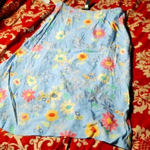 Sigrid Olsen  floral spring /summer skirt sz 12